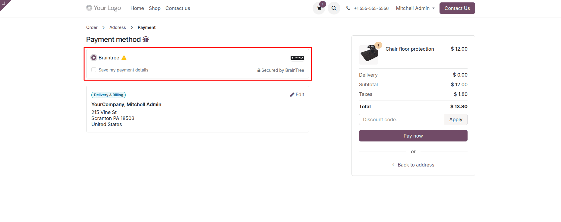 Complete Guide to Setting Up Braintree Payment Gateway in Odoo 19-cybrosys