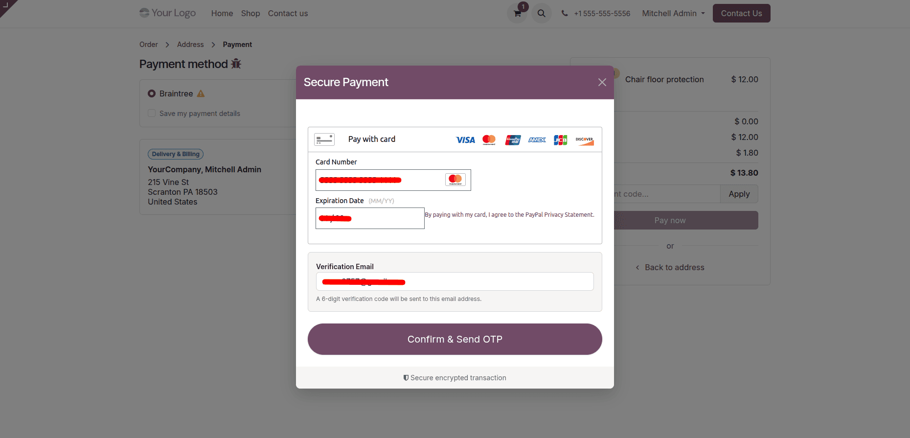 Complete Guide to Setting Up Braintree Payment Gateway in Odoo 19-cybrosys