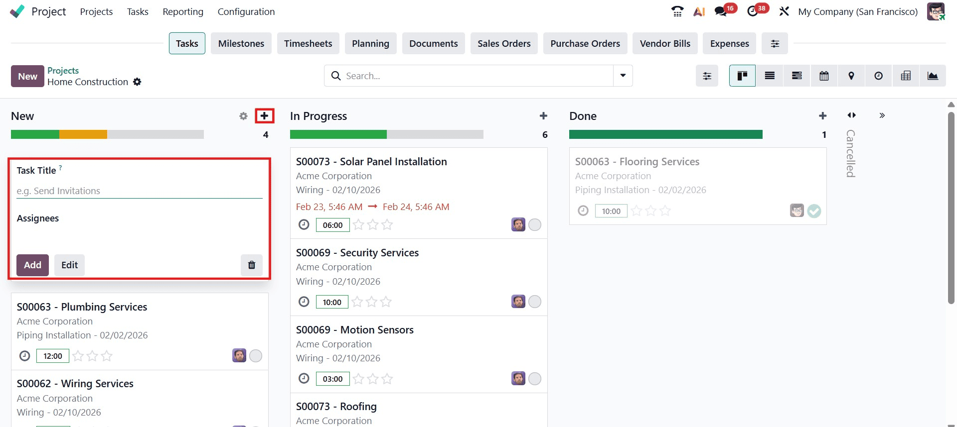 Complete Overview of Odoo 19 Project Module-cybrosys