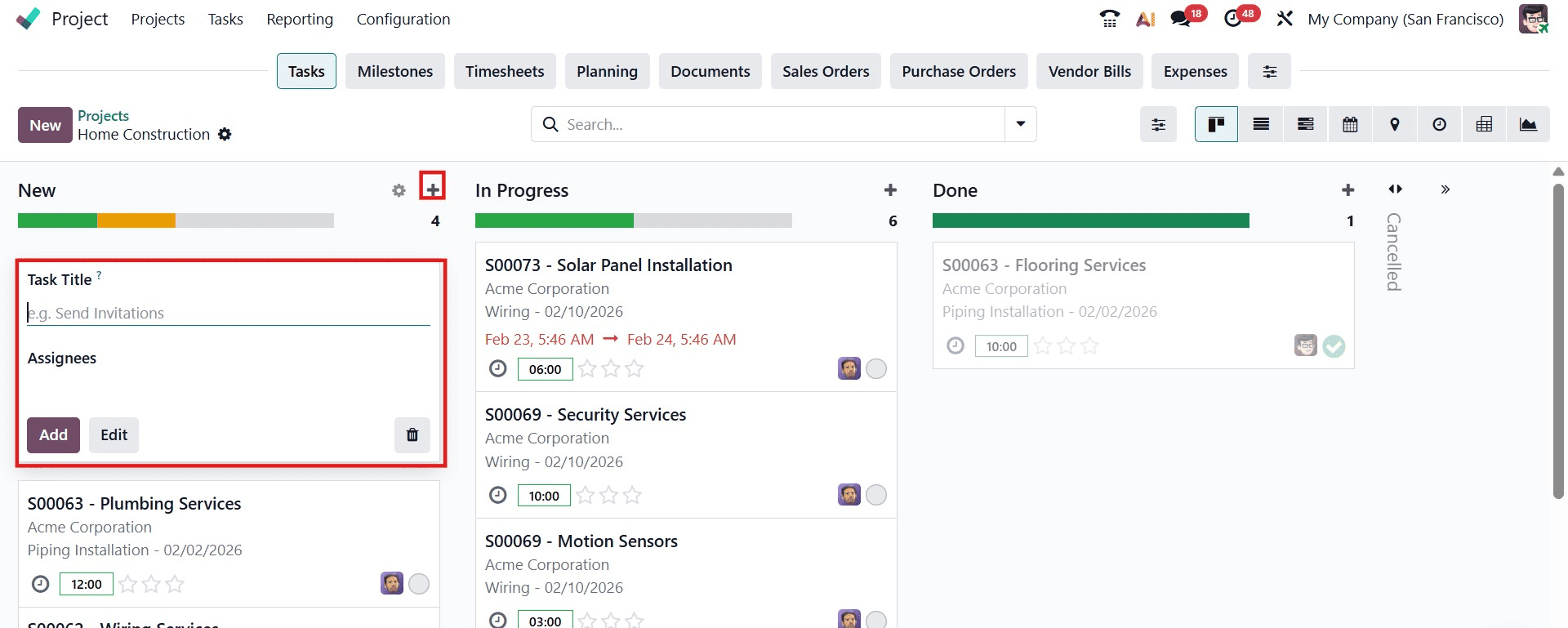 Complete Overview of Odoo 19 Project Module-cybrosys