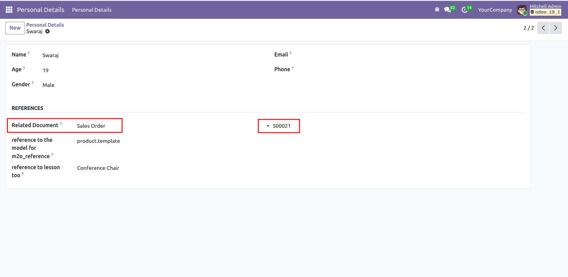Complete Overview of Reference and Many2oneReference Fields in Odoo 19-cybrosys