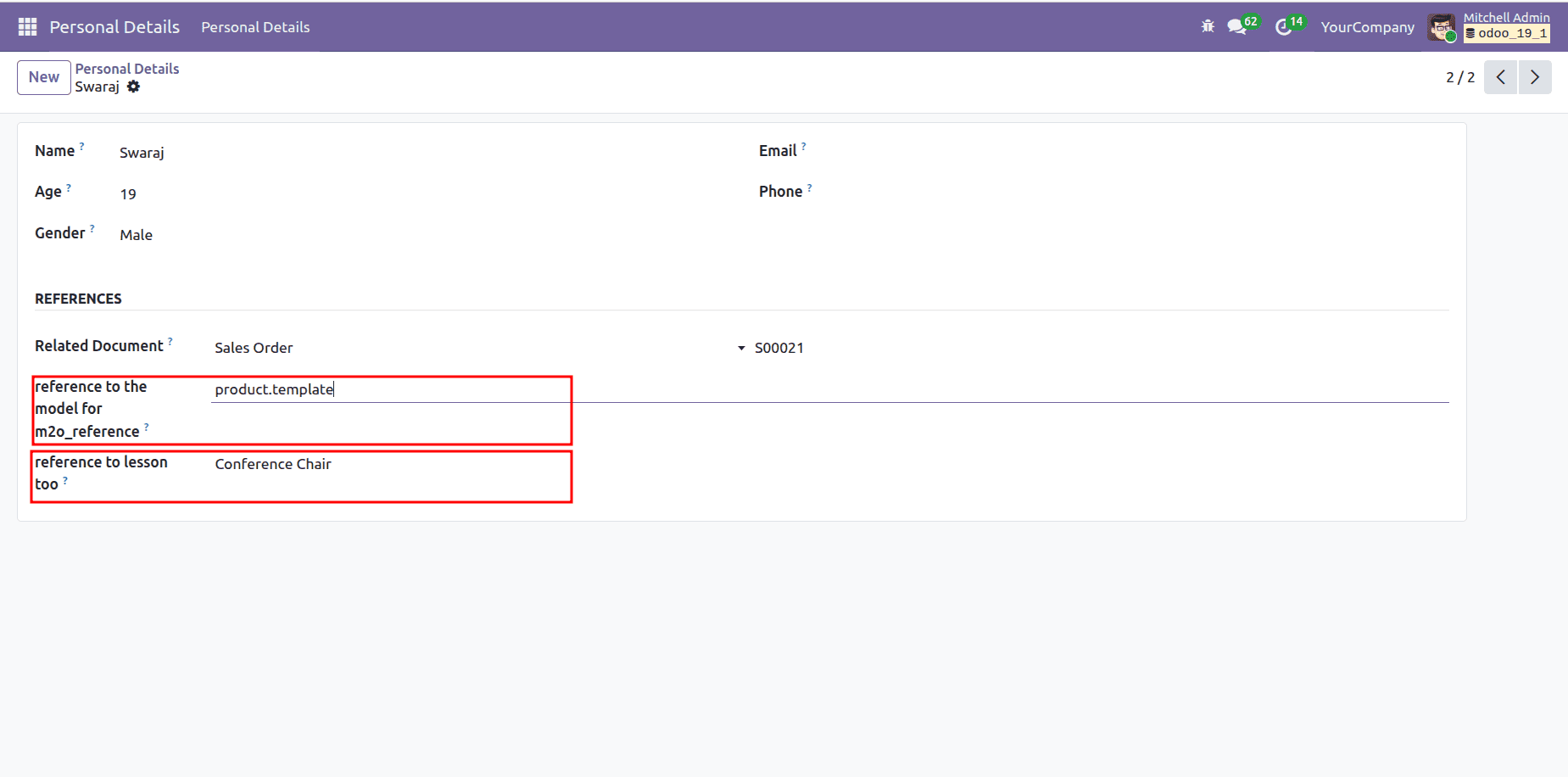 Complete Overview of Reference and Many2oneReference Fields in Odoo 19-cybrosys
