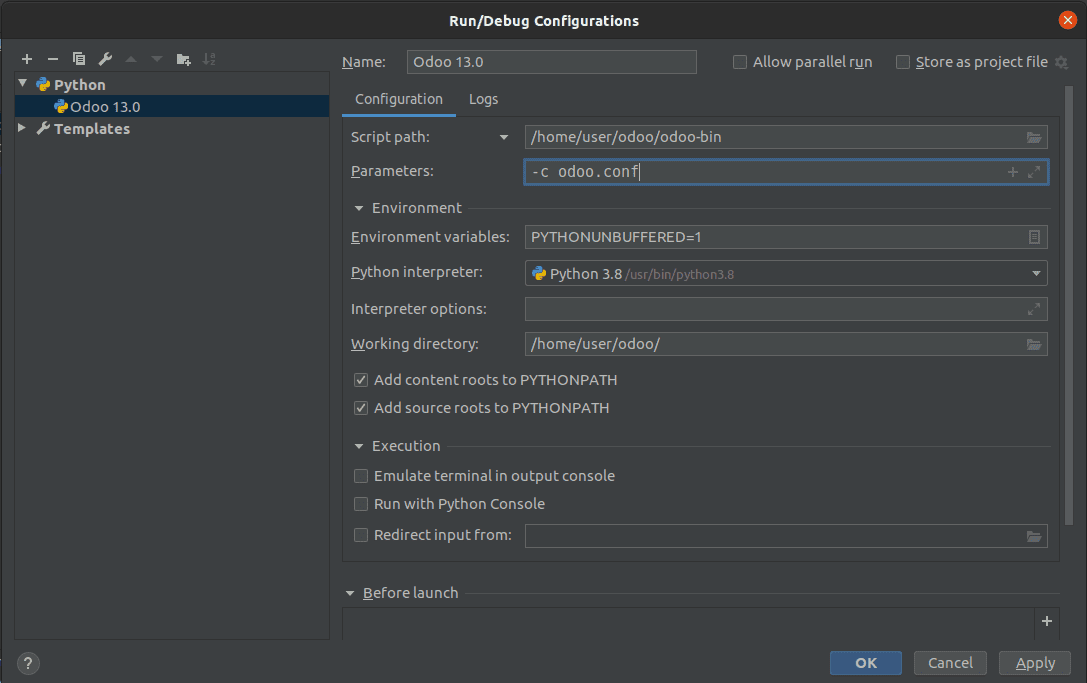 configure-pycharm-odoo-13-development-ubuntu-20-04