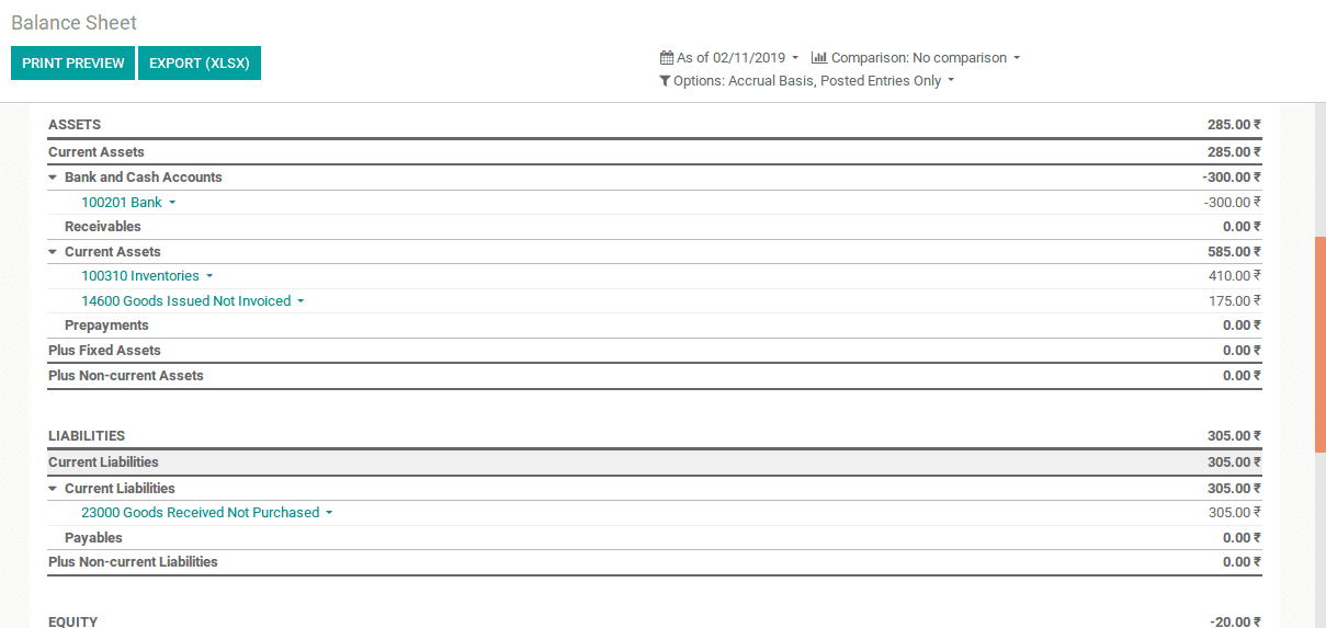 continental and anglo saxon accounting odoo-18