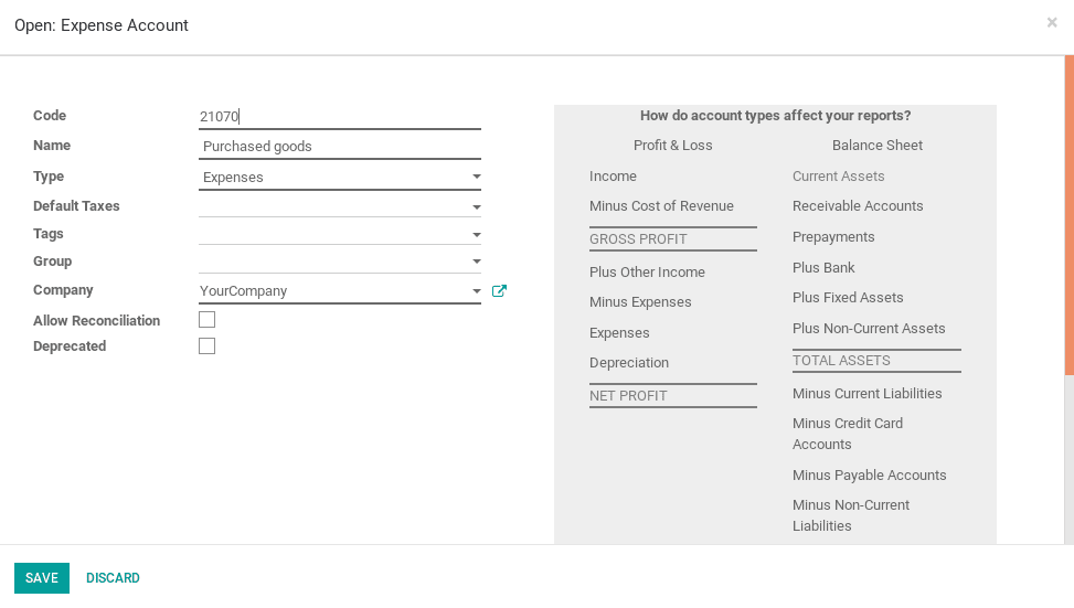 continental and anglo saxon accounting odoo-7