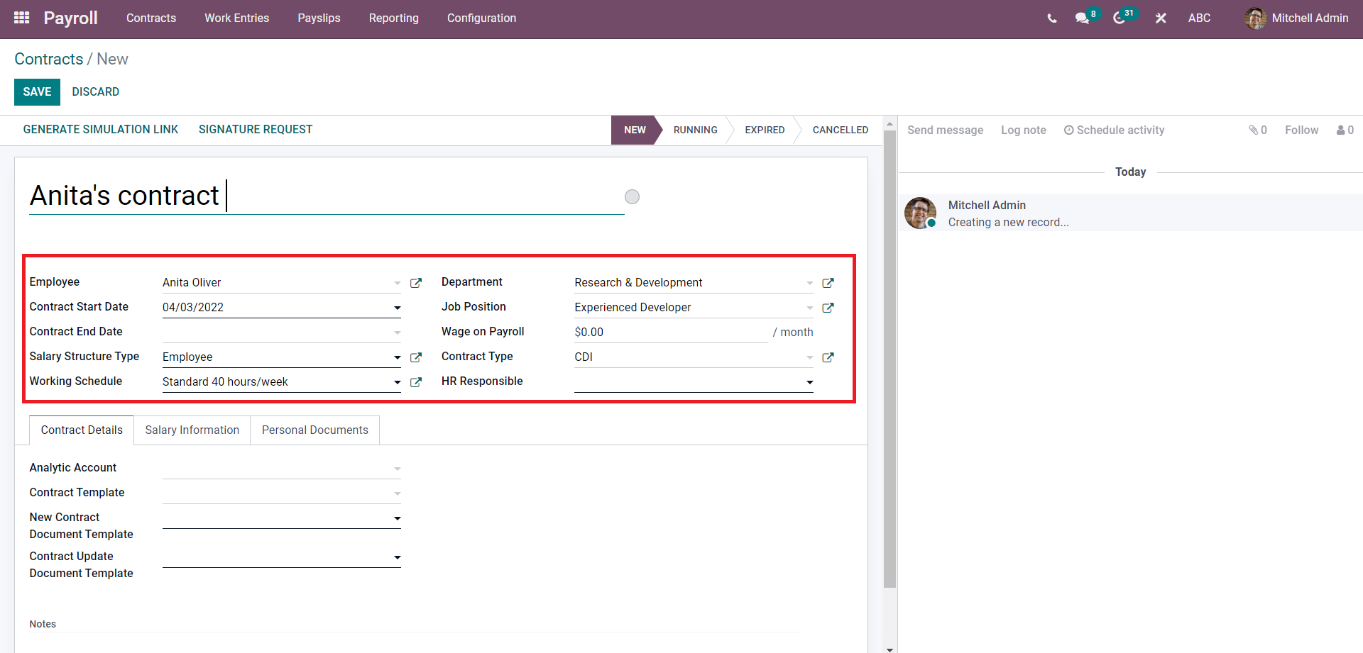 create-and-manage-employee-contracts-with-odoo-15-payroll