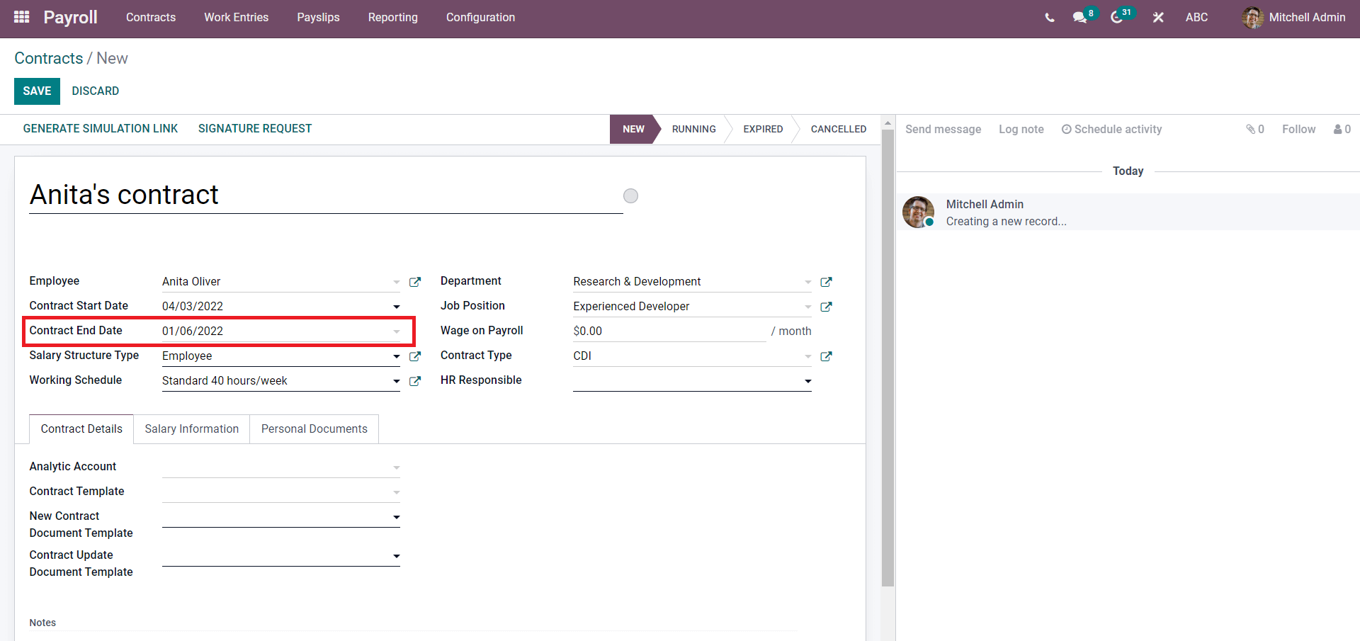 create-and-manage-employee-contracts-with-odoo-15-payroll