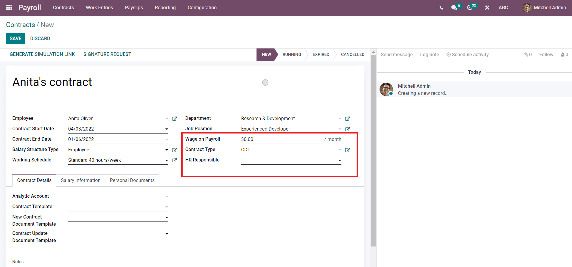 create-and-manage-employee-contracts-with-odoo-15-payroll