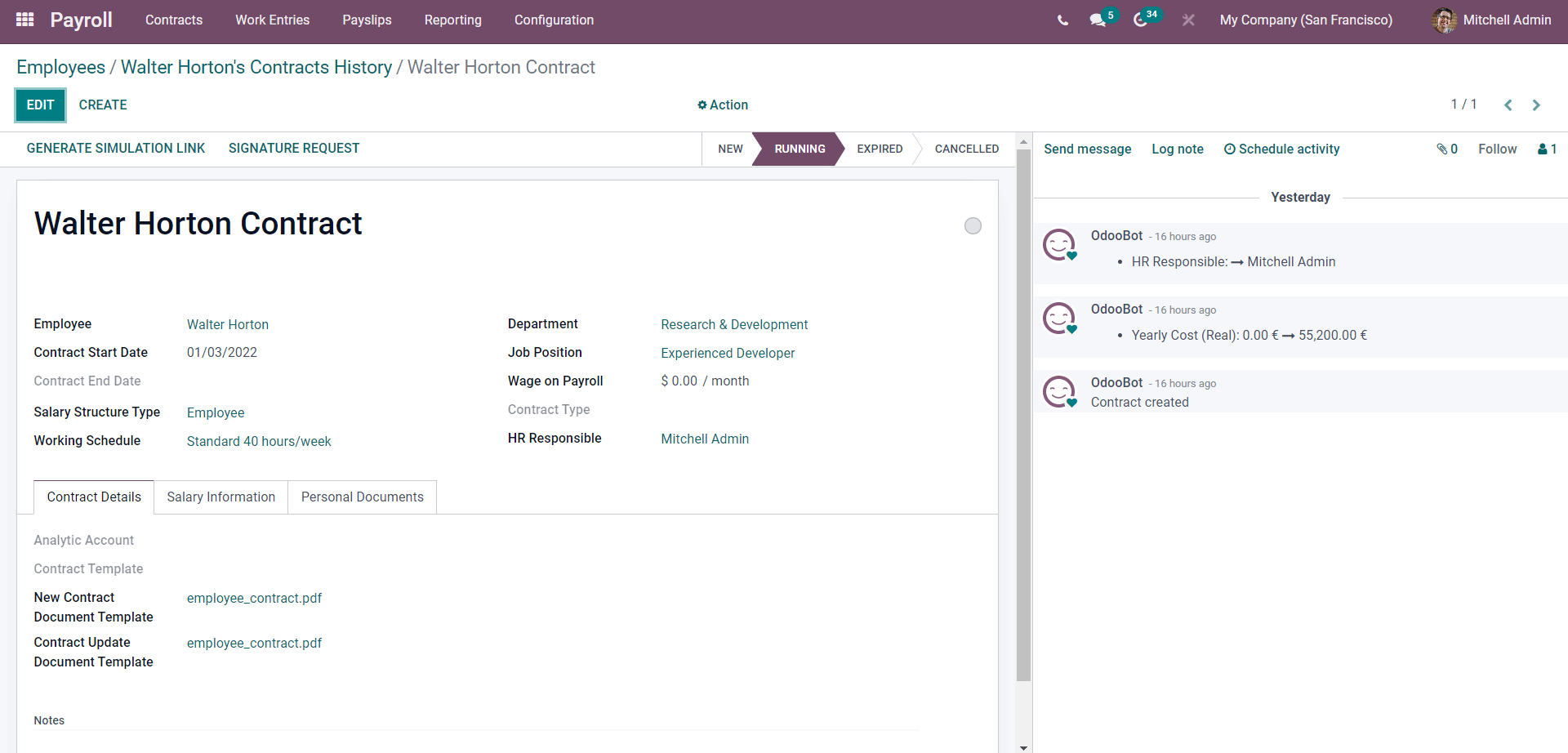 create-and-manage-employee-contracts-with-odoo-15-payroll