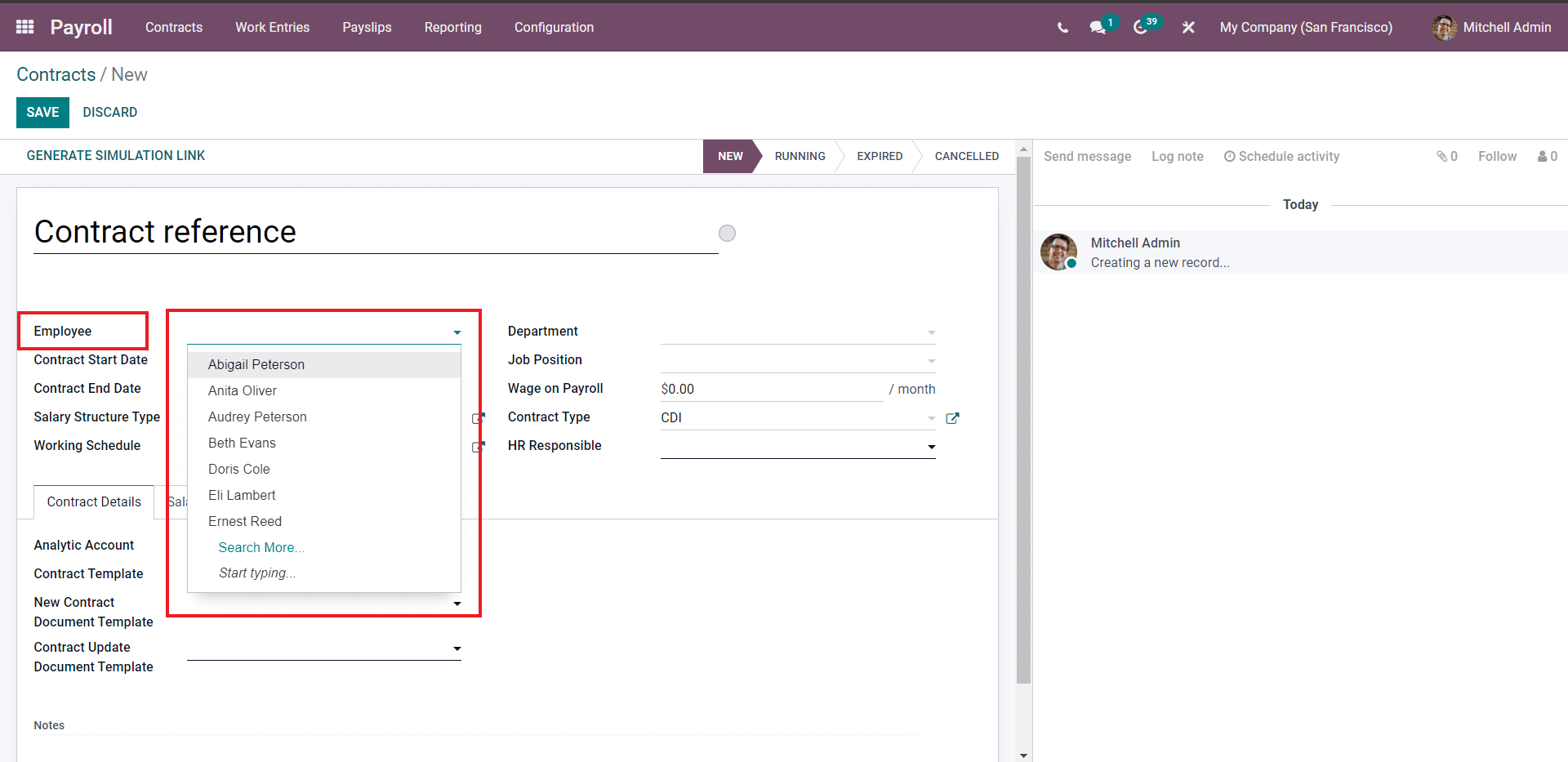 create-and-manage-employee-contracts-with-odoo-15-payroll