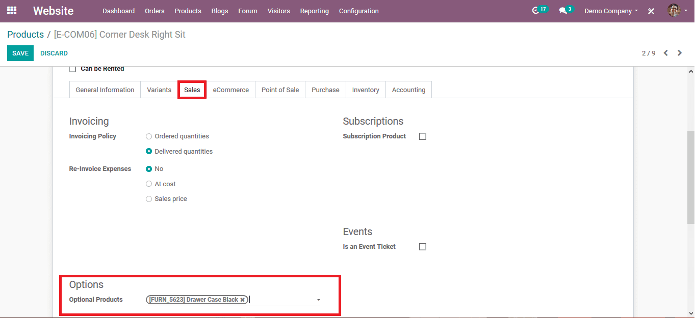 Cross-Selling in Odoo 14 E-commerce Cybrosys