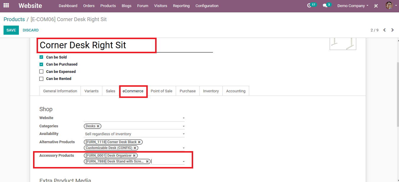 Cross-Selling in Odoo 14 E-commerce Cybrosys