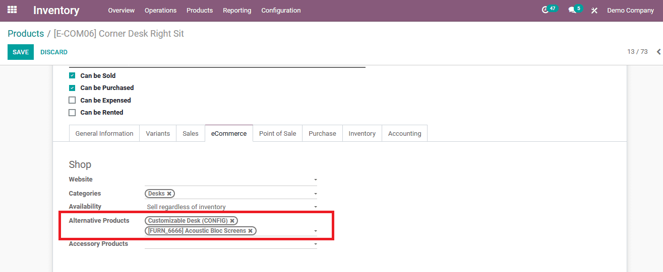 Cross-Selling in Odoo 14 E-commerce Cybrosys