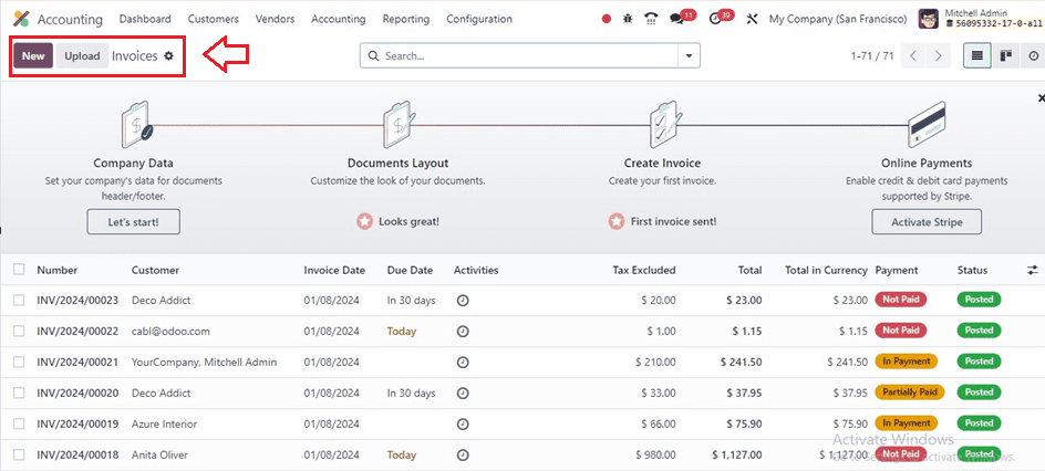 Customer Invoice & Payments Management With Odoo 17 Accounting Module-cybrosys