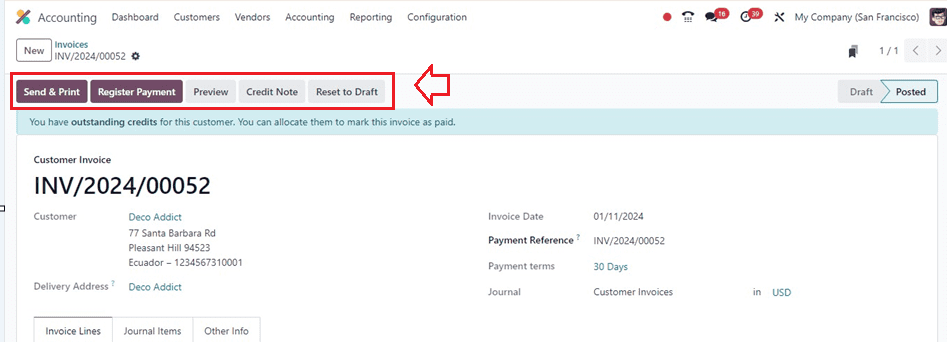 Customer Invoice & Payments Management With Odoo 17 Accounting Module-cybrosys