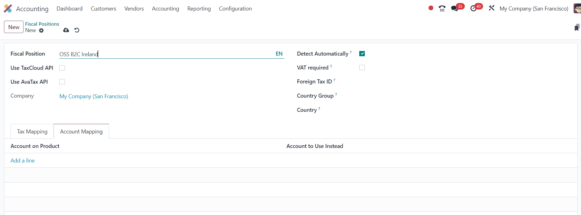 EU Intra-Community Distance Selling in Odoo 17 Accounting-cybrosys