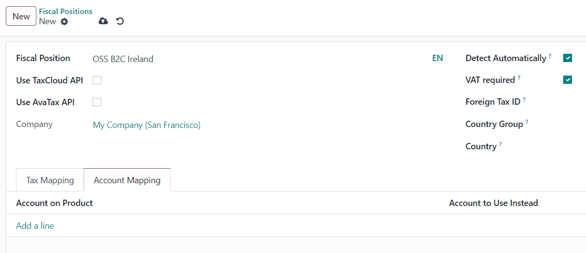 EU Intra-Community Distance Selling in Odoo 17 Accounting-cybrosys