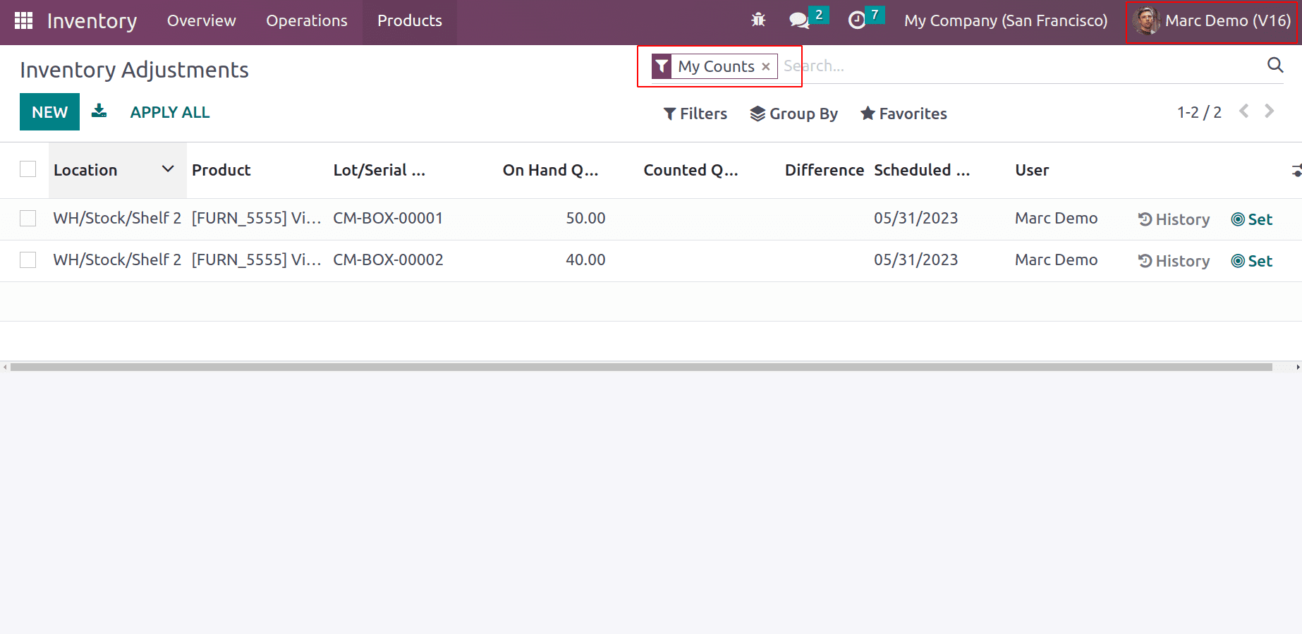 Exploring Cyclic Frequency and Counting Inventory In Odoo 16-cybrosys