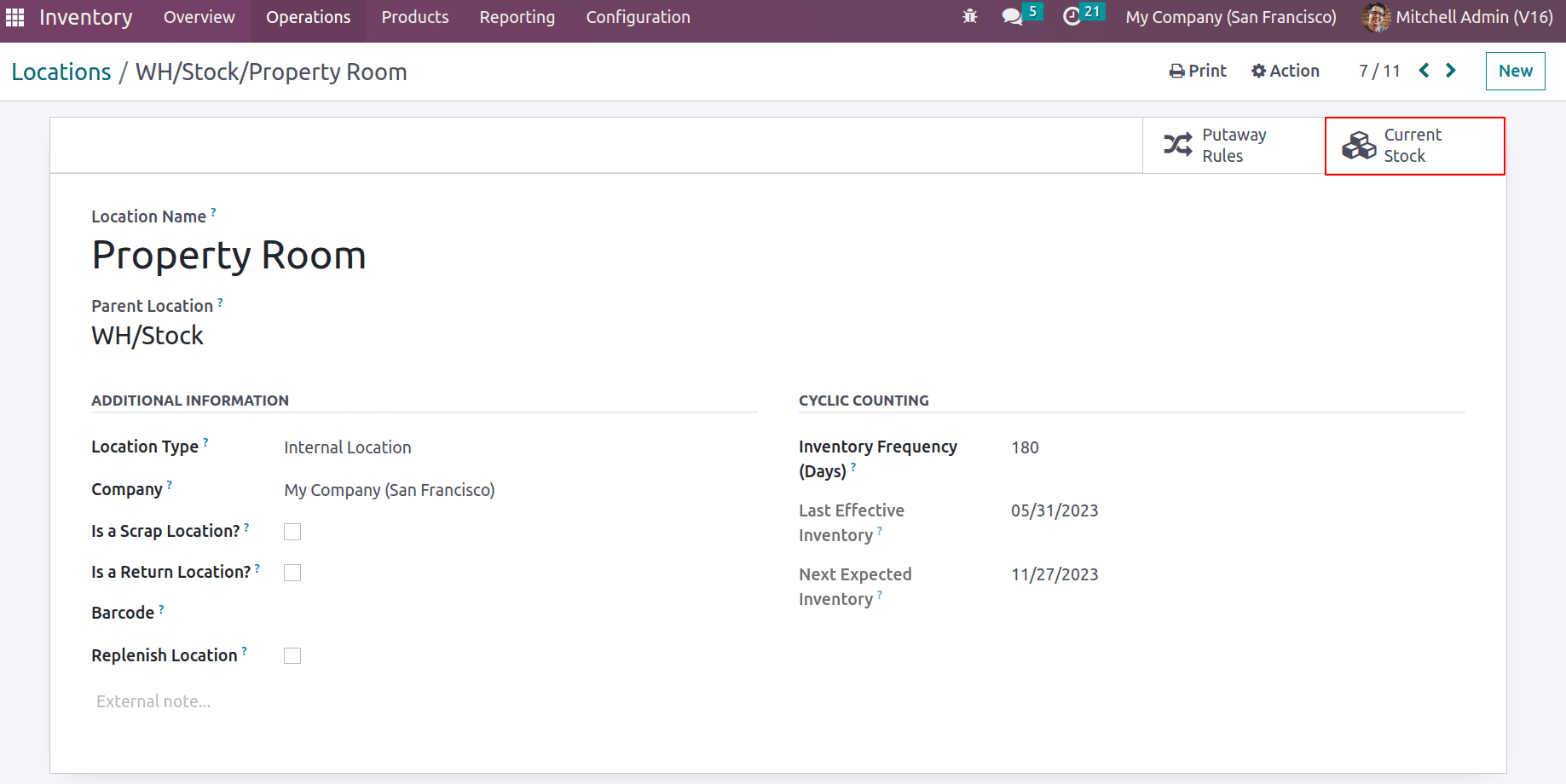 Exploring Cyclic Frequency and Counting Inventory In Odoo 16-cybrosys