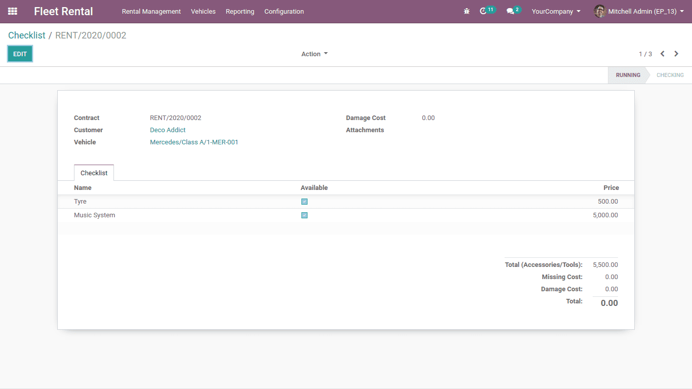 Fleet Rental Management App in Odoo 16-cybrosys