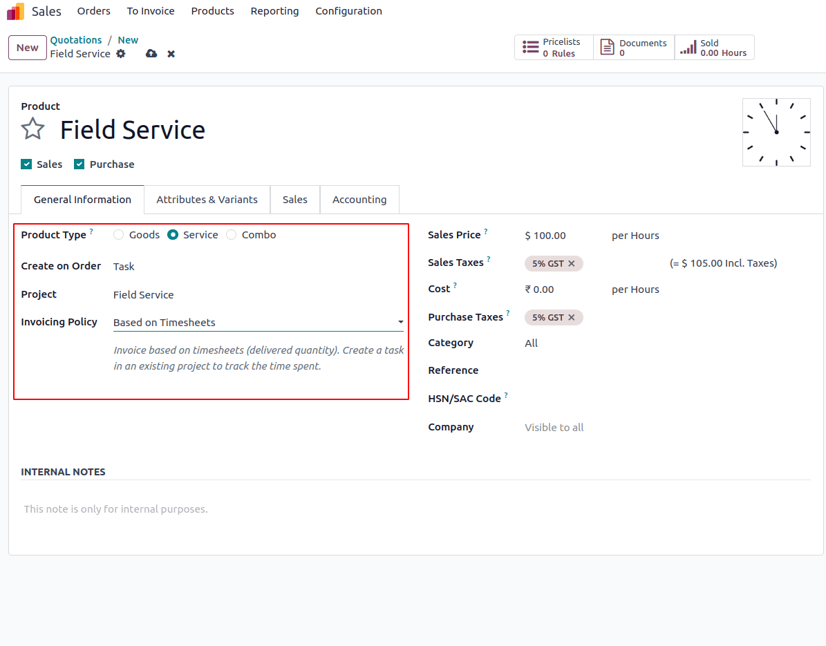 How a Field Service Task Has Been Billed with Odoo 18-cybrosys
