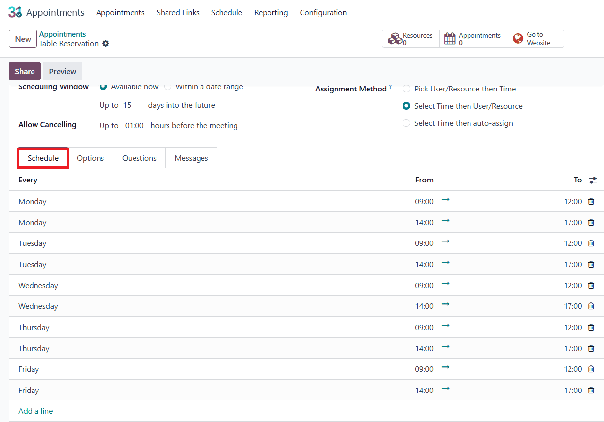 How a Restaurant Table can be booked with Odoo 18 Appointment-cybrosys