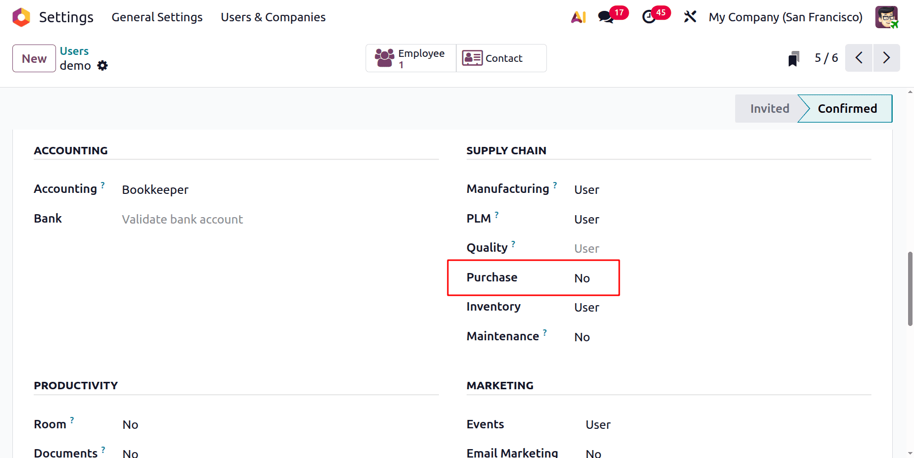 How Access Control Works in Odoo 19 for Purchasing-cybrosys
