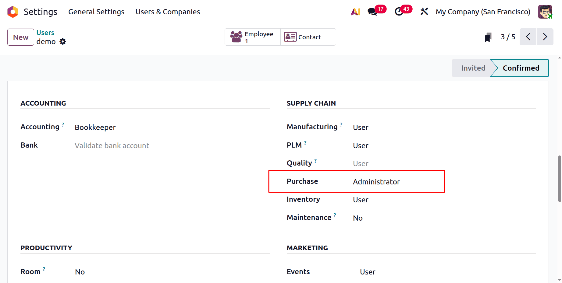 How Access Control Works in Odoo 19 for Purchasing-cybrosys
