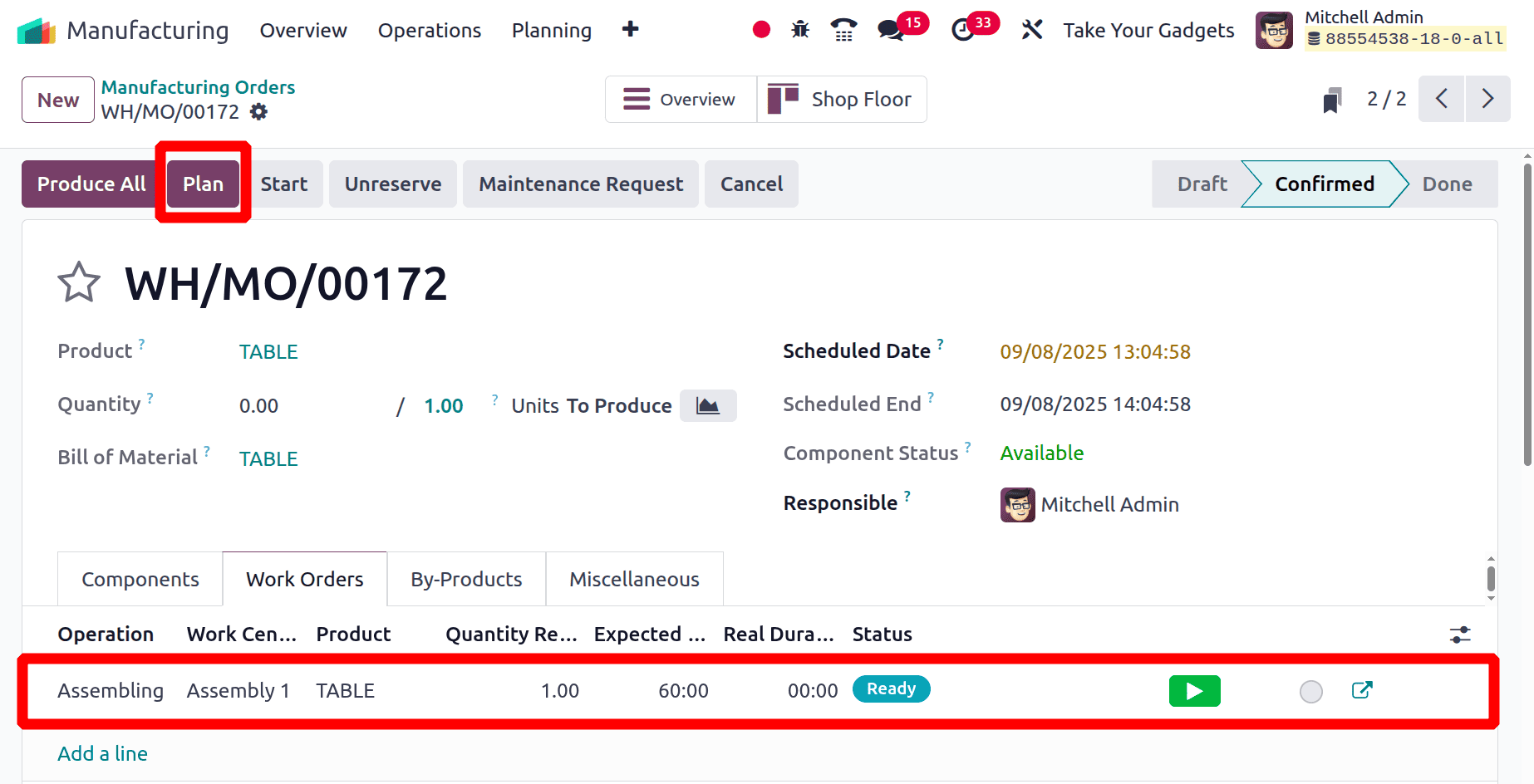 How Alternative Workcenters are Used in Odoo 18 Manufacturing-cybrosys