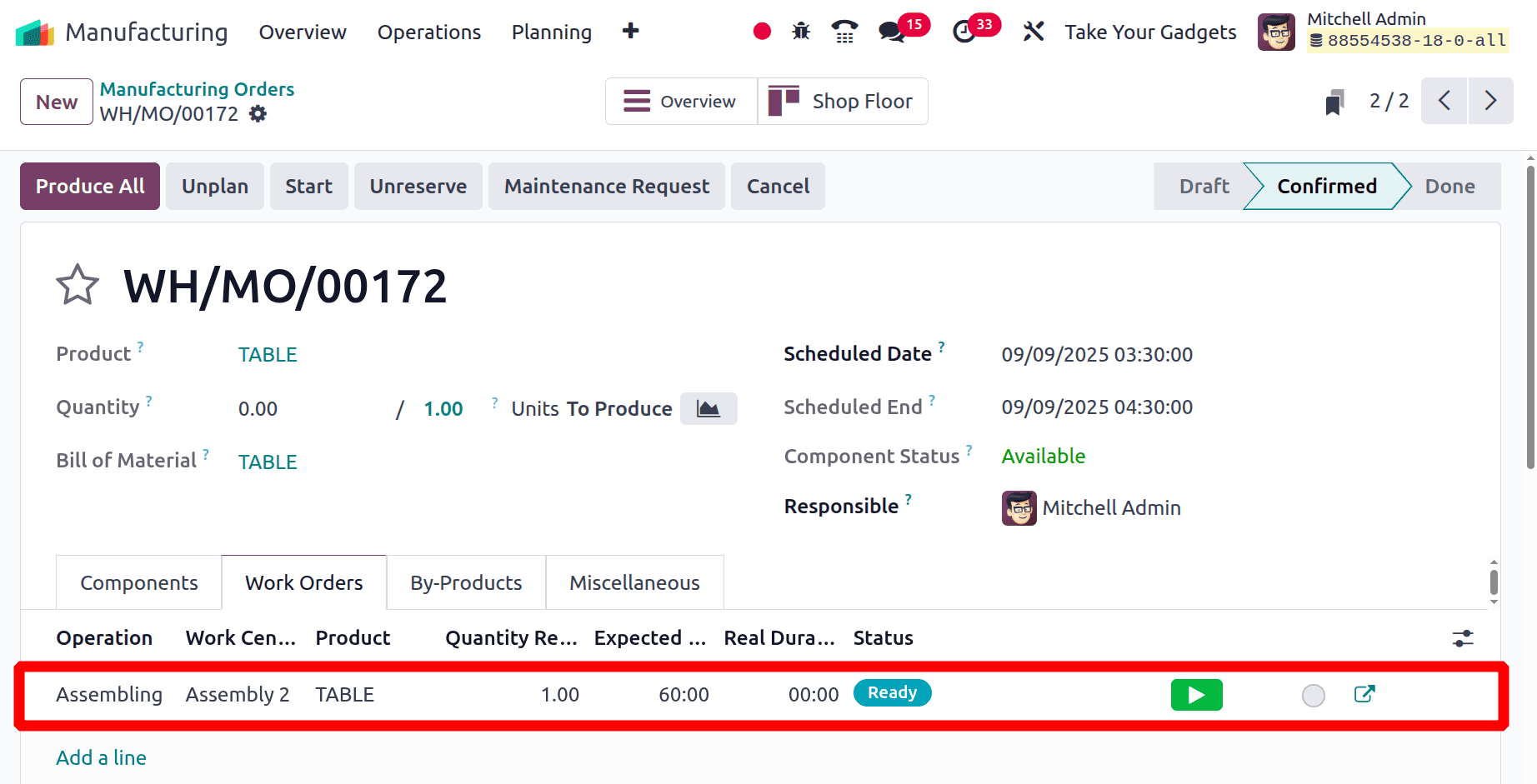 How Alternative Workcenters are Used in Odoo 18 Manufacturing-cybrosys
