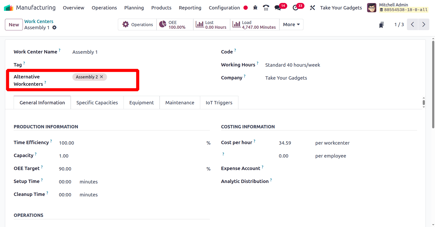 How Alternative Workcenters are Used in Odoo 18 Manufacturing-cybrosys