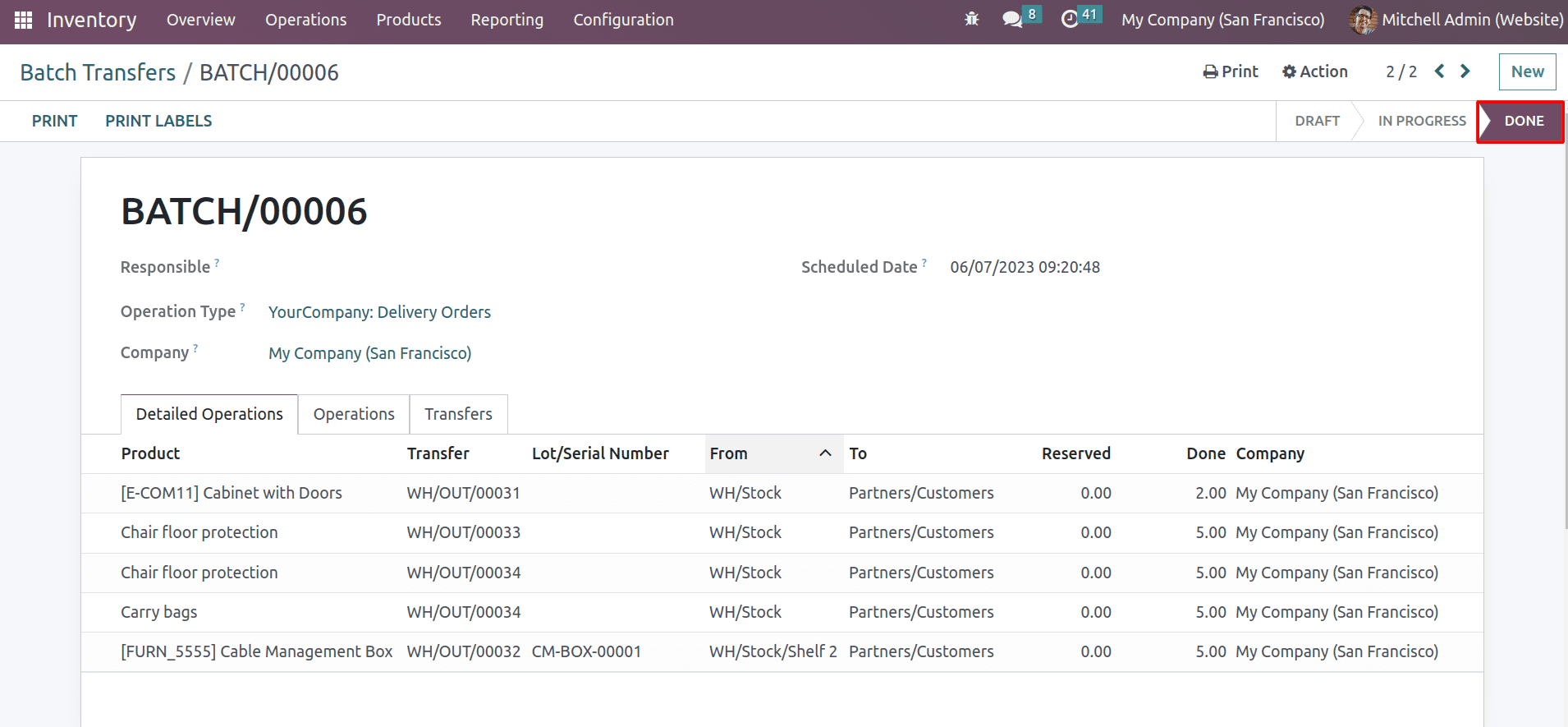 How Automatic Batch Transfer is Working With Odoo 16-cybrosys