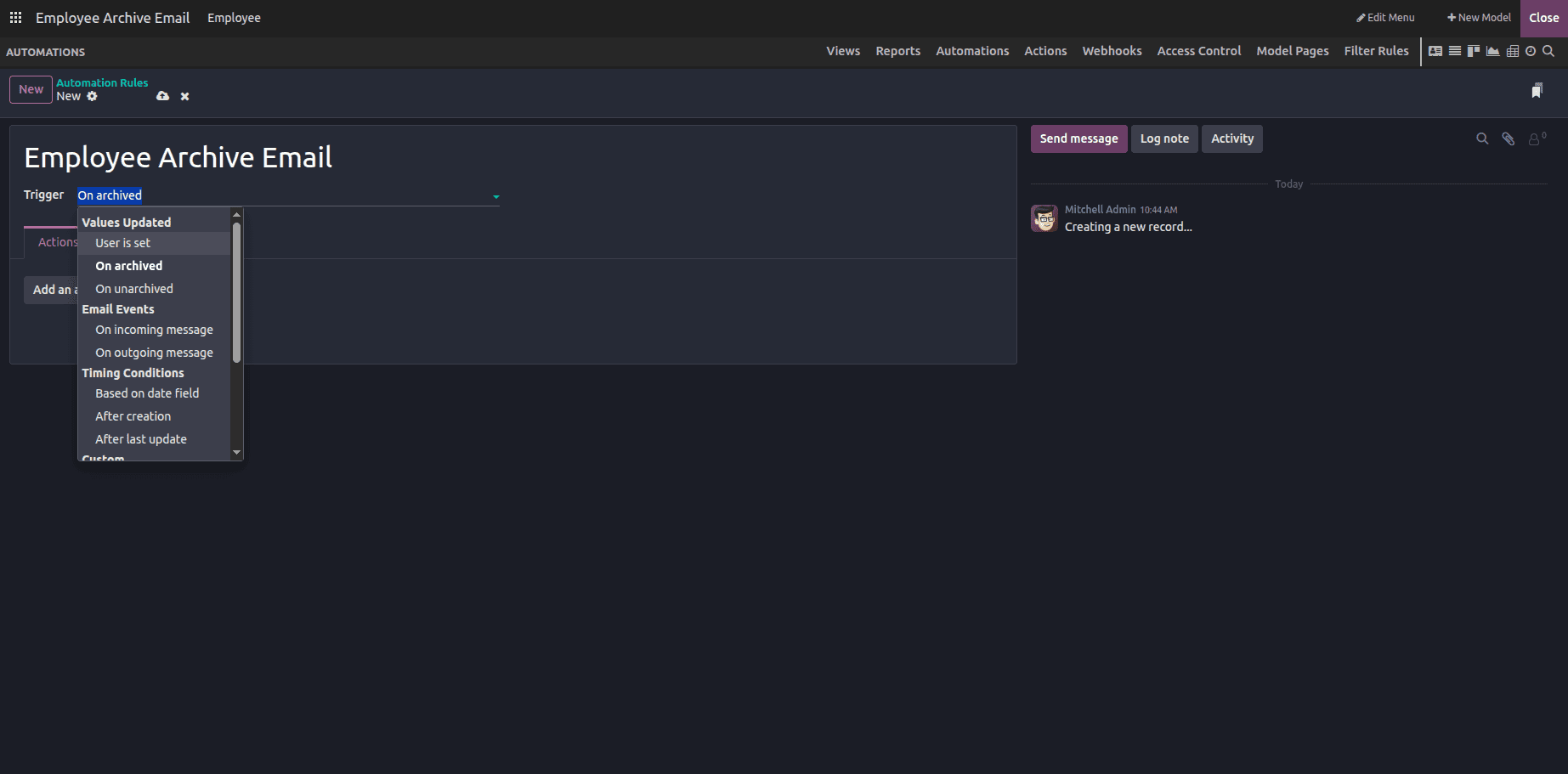 How Automation and Filter Rules Transform Workflows in Odoo 19 Studio-cybrosys