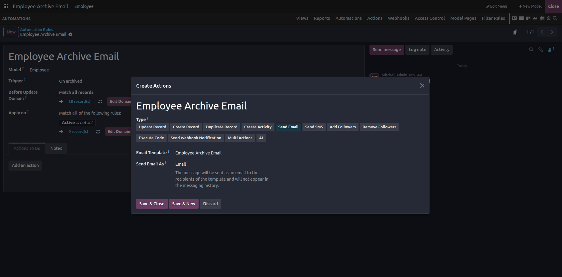 How Automation and Filter Rules Transform Workflows in Odoo 19 Studio-cybrosys