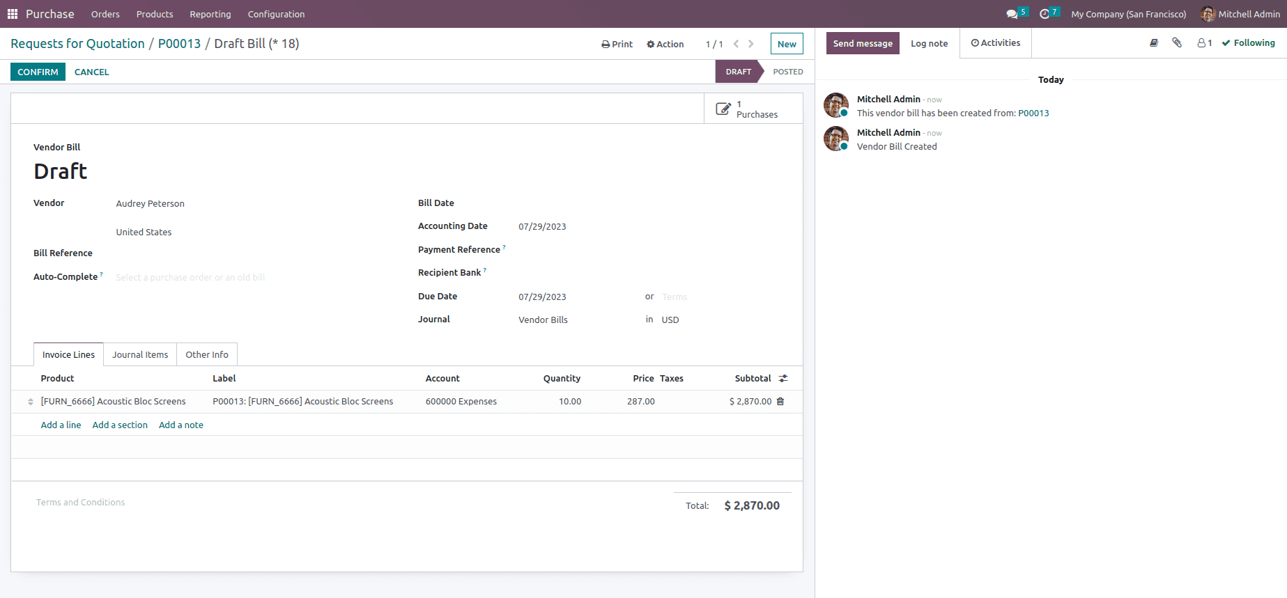 How Bill Control Policies Work in Odoo 16 Purchase App-cybrosys