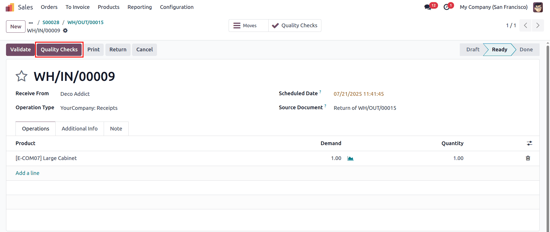 How can we set Quality Control Point On Operation Types in Odoo 18-cybrosys