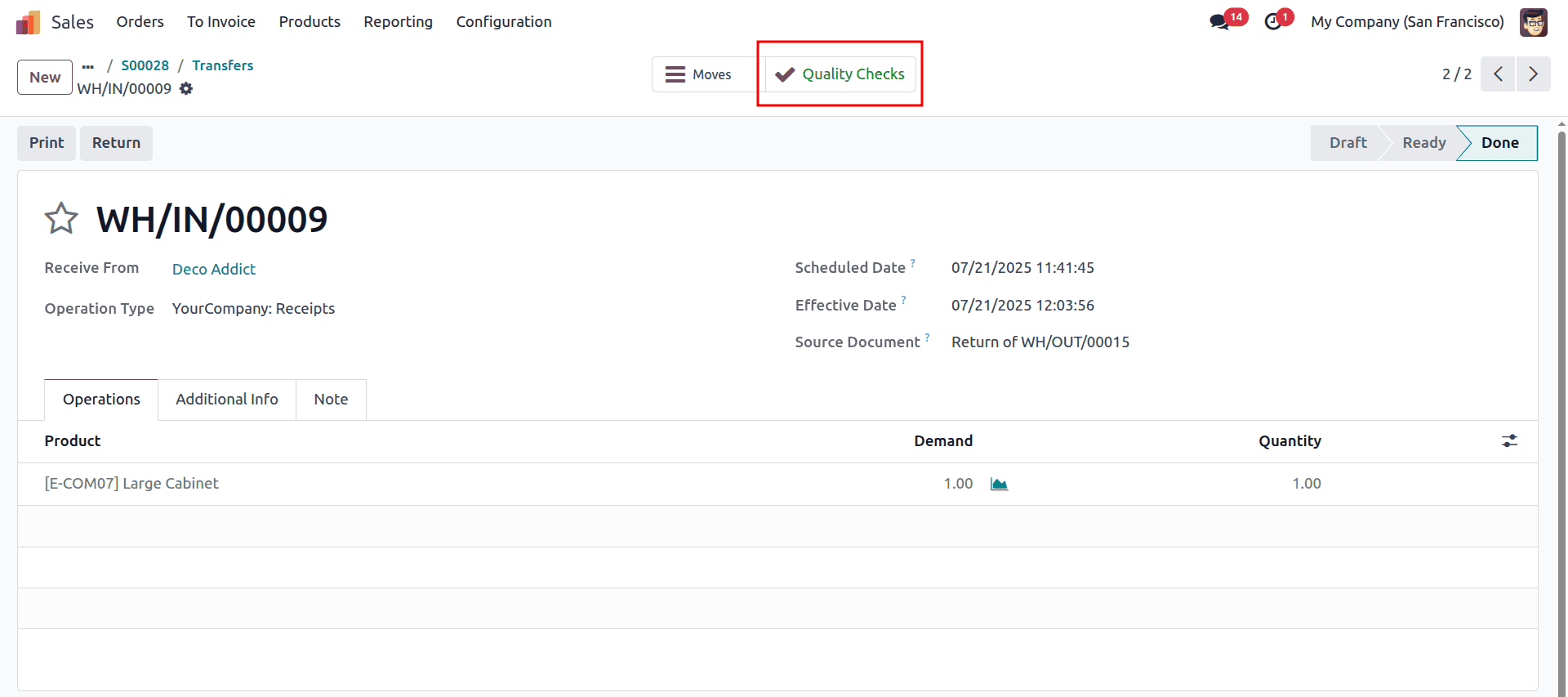 How can we set Quality Control Point On Operation Types in Odoo 18-cybrosys