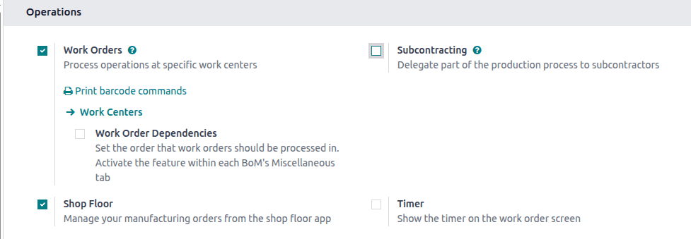 How can we set Quality Control Point On Work Order Operations in Odoo 18-cybrosys