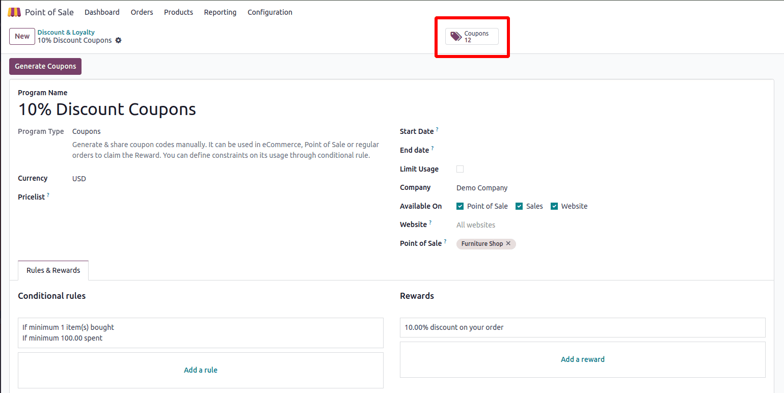 How Discounts, Promotions & Loyalty Can Be Used in Odoo 18 POS-cybrosys