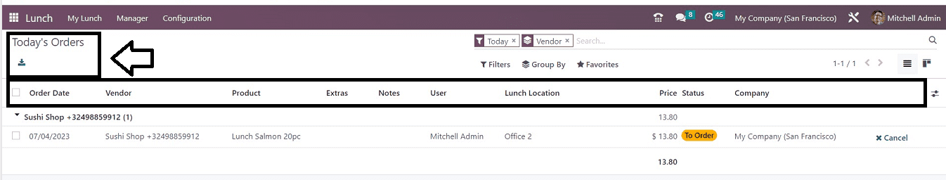 How Does the Odoo 16 Lunch Module Work-cybrosys