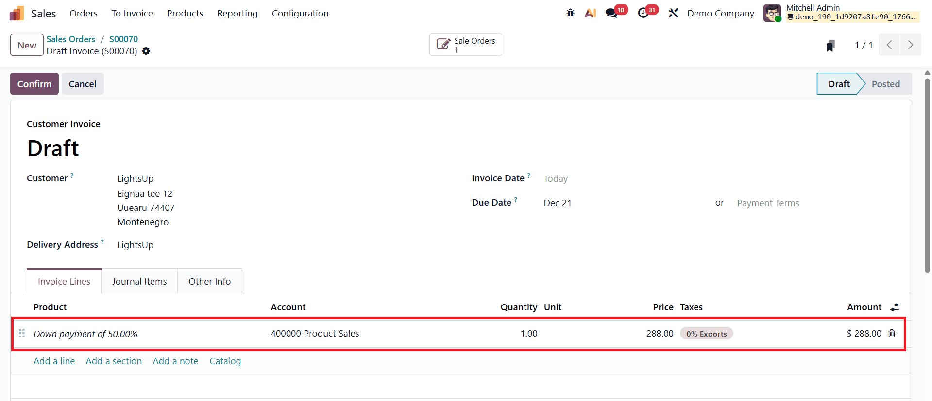 How Down Payment Features in Odoo 19 Simplify and Accelerate Sales