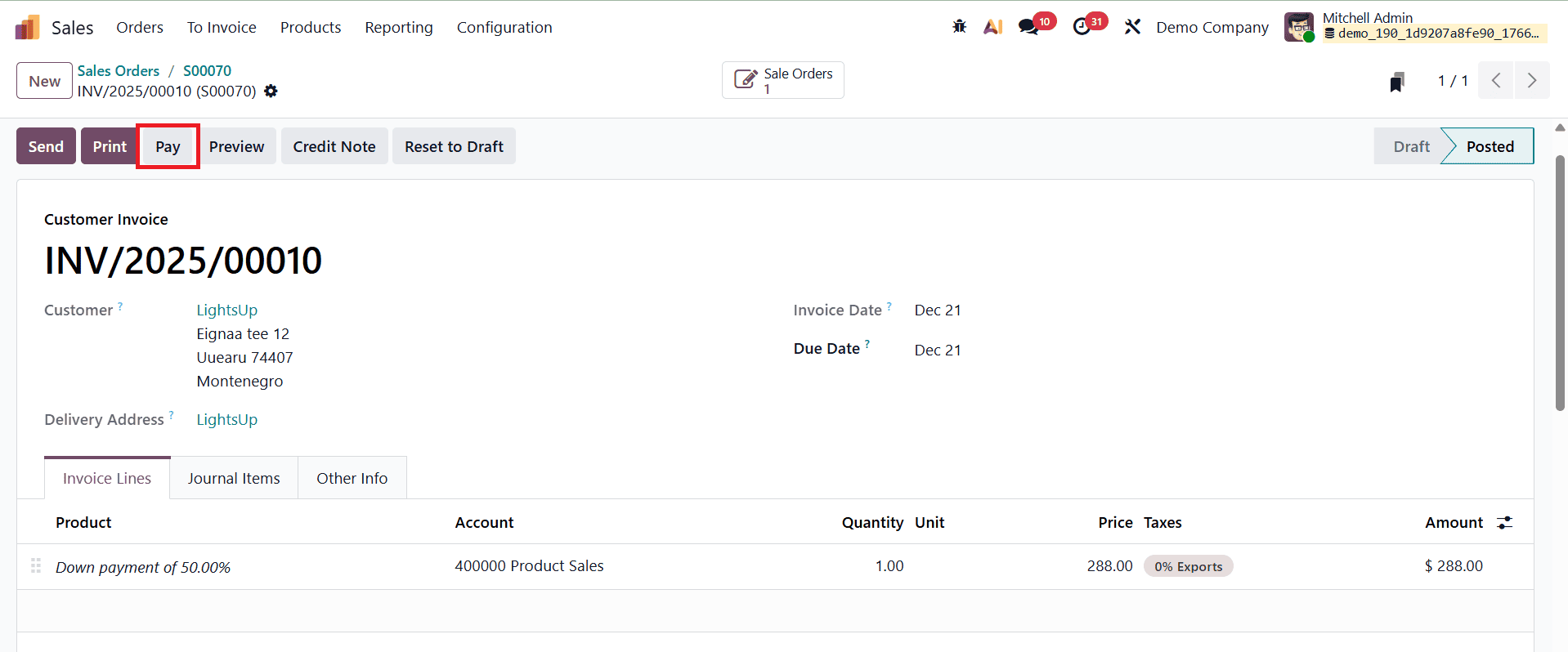 How Down Payment Features in Odoo 19 Simplify and Accelerate Sales