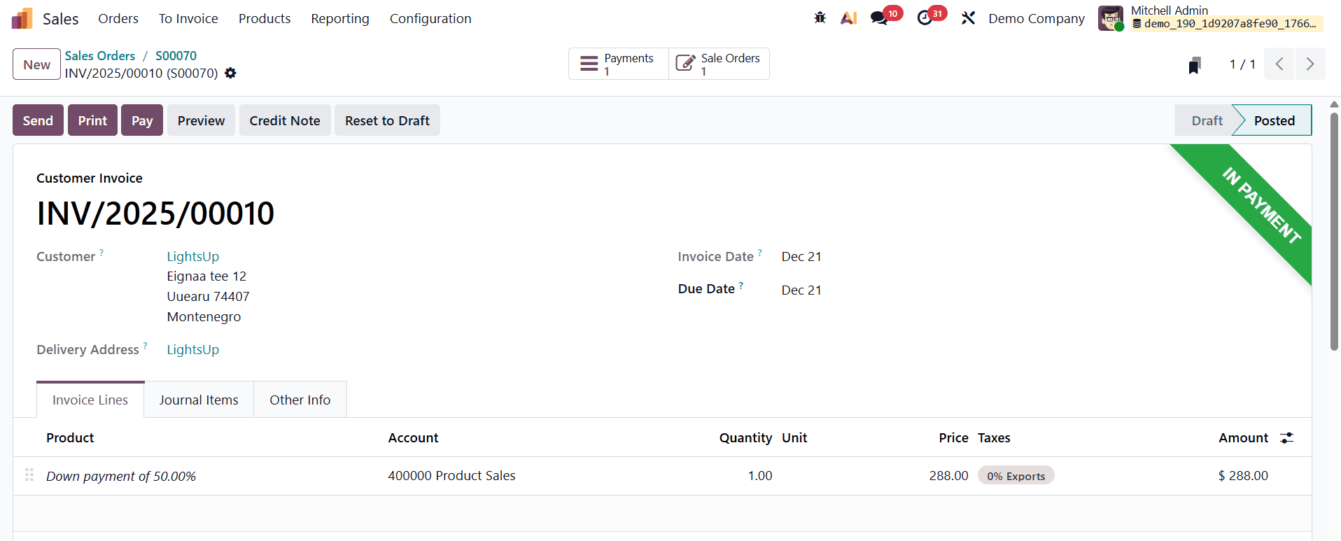How Down Payment Features in Odoo 19 Simplify and Accelerate Sales