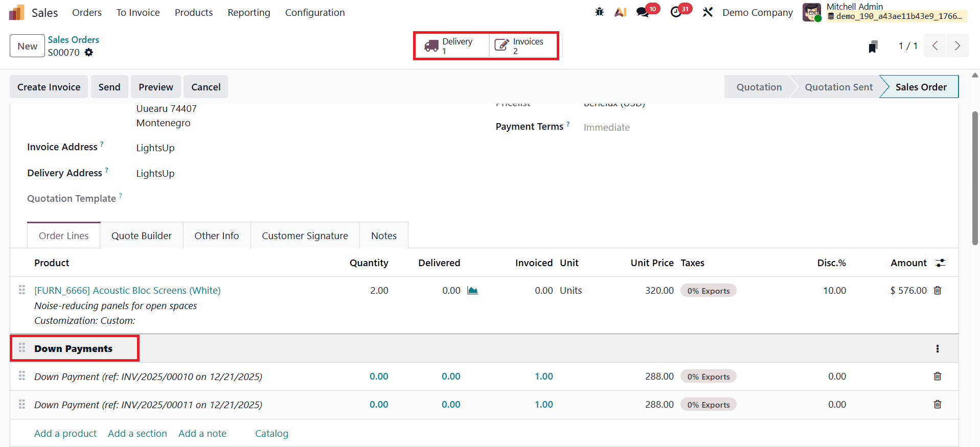 How Down Payment Features in Odoo 19 Simplify and Accelerate Sales
