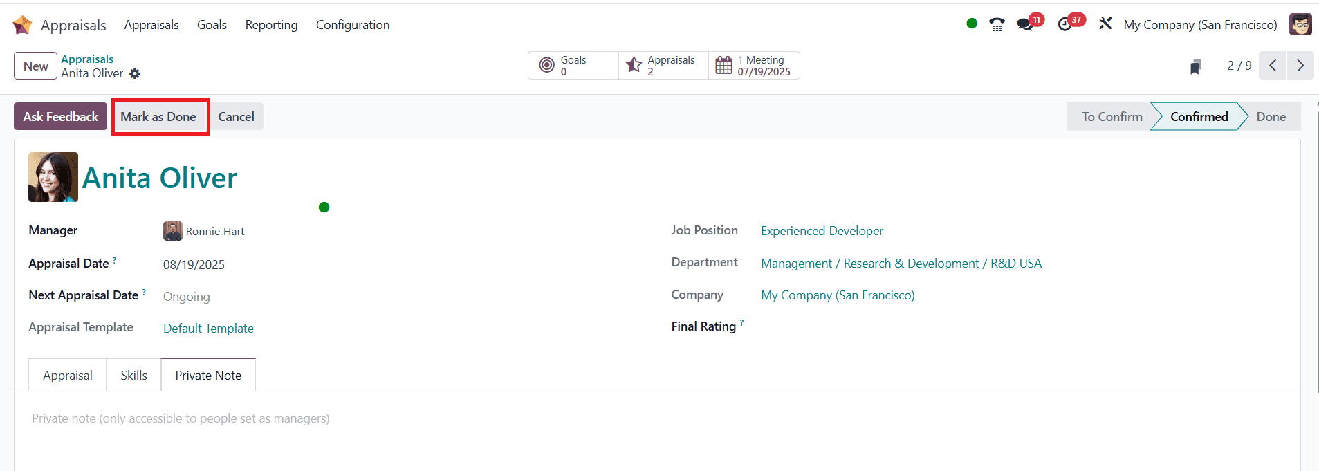 How Employee Appraisals Can Be Done With Odoo 18-cybrosys