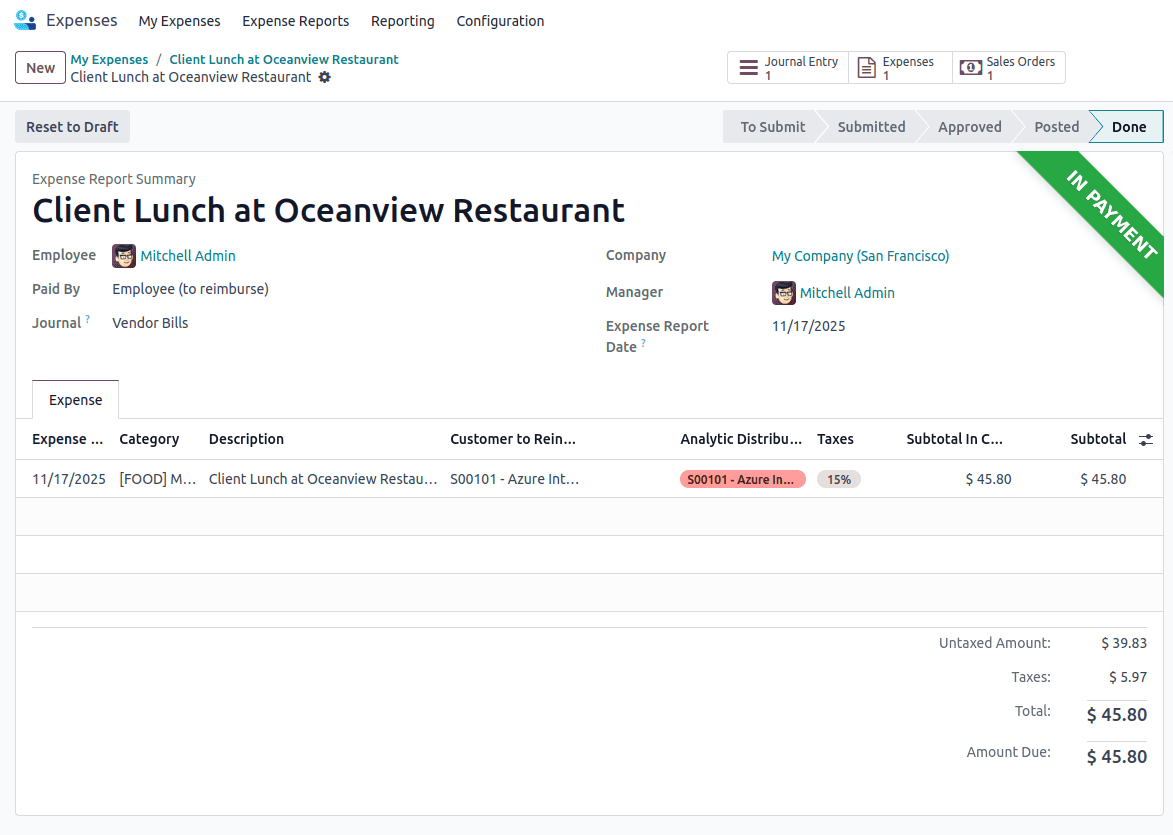 How Employee can Report his Expenses in Odoo 18-cybrosys