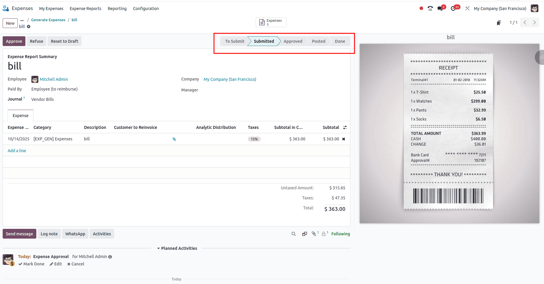 How Employee can Report his Expenses in Odoo 18-cybrosys