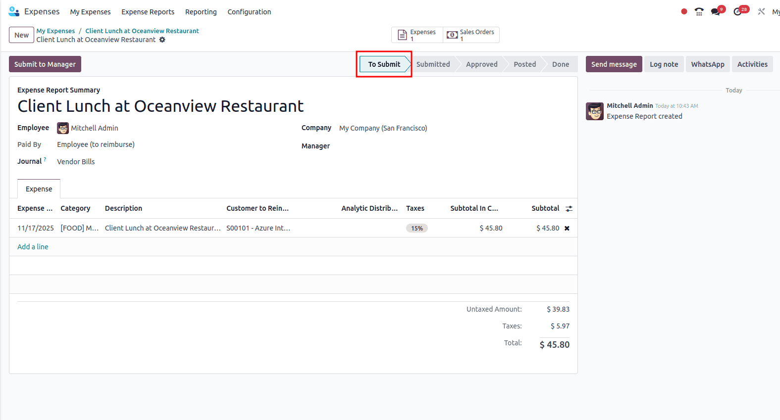 How Employee can Report his Expenses in Odoo 18-cybrosys