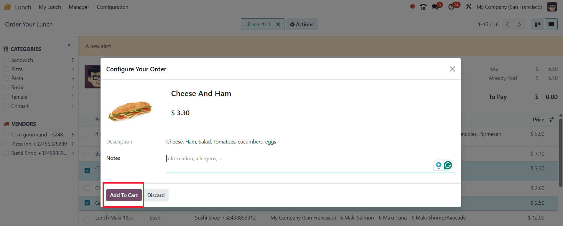 How Employee Lunch Management Can Be Achieved With Odoo 18 Lunch-cybrosys