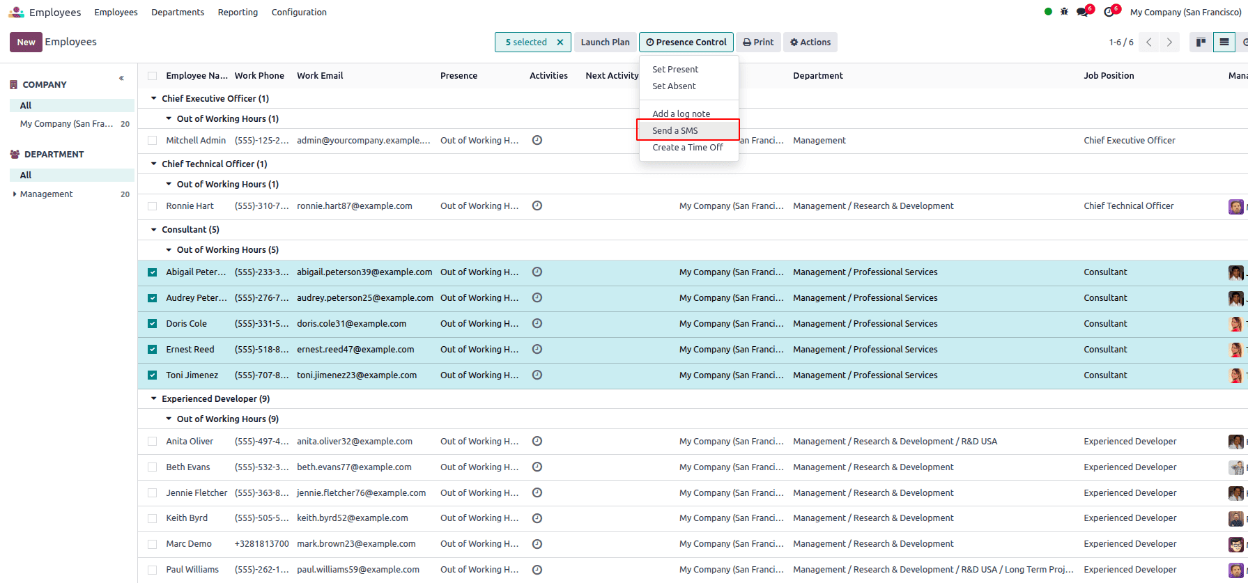 How Employee Presence Control is Managed in Odoo 18-cybrosys